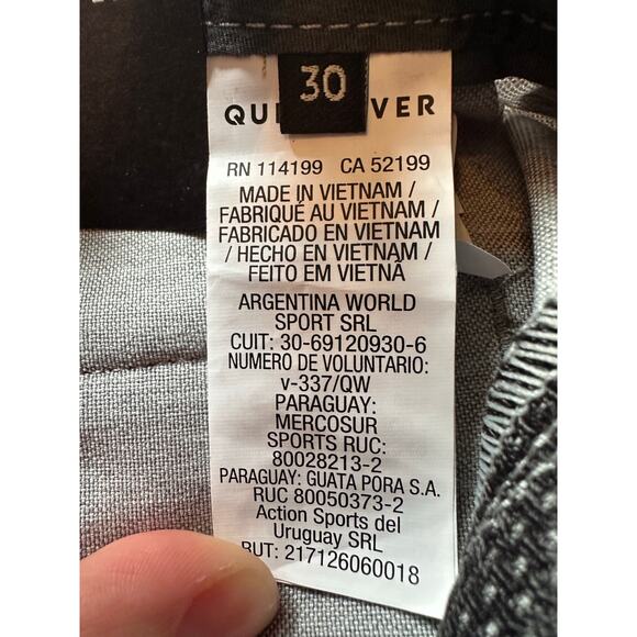 NWT Quiksilver Men’s Gray Stretch Hybrid Shorts W30/L20 Regular Fit BeachtoBar - Picture 3 of 5